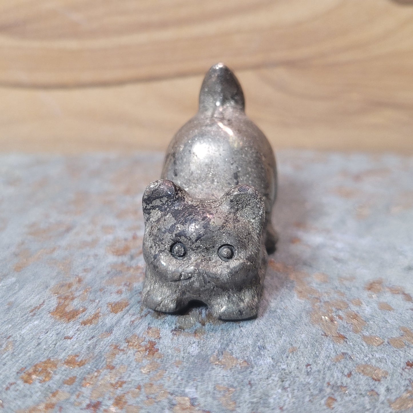 Pyrite Tails Up Cat