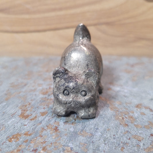 Pyrite Tails Up Cat