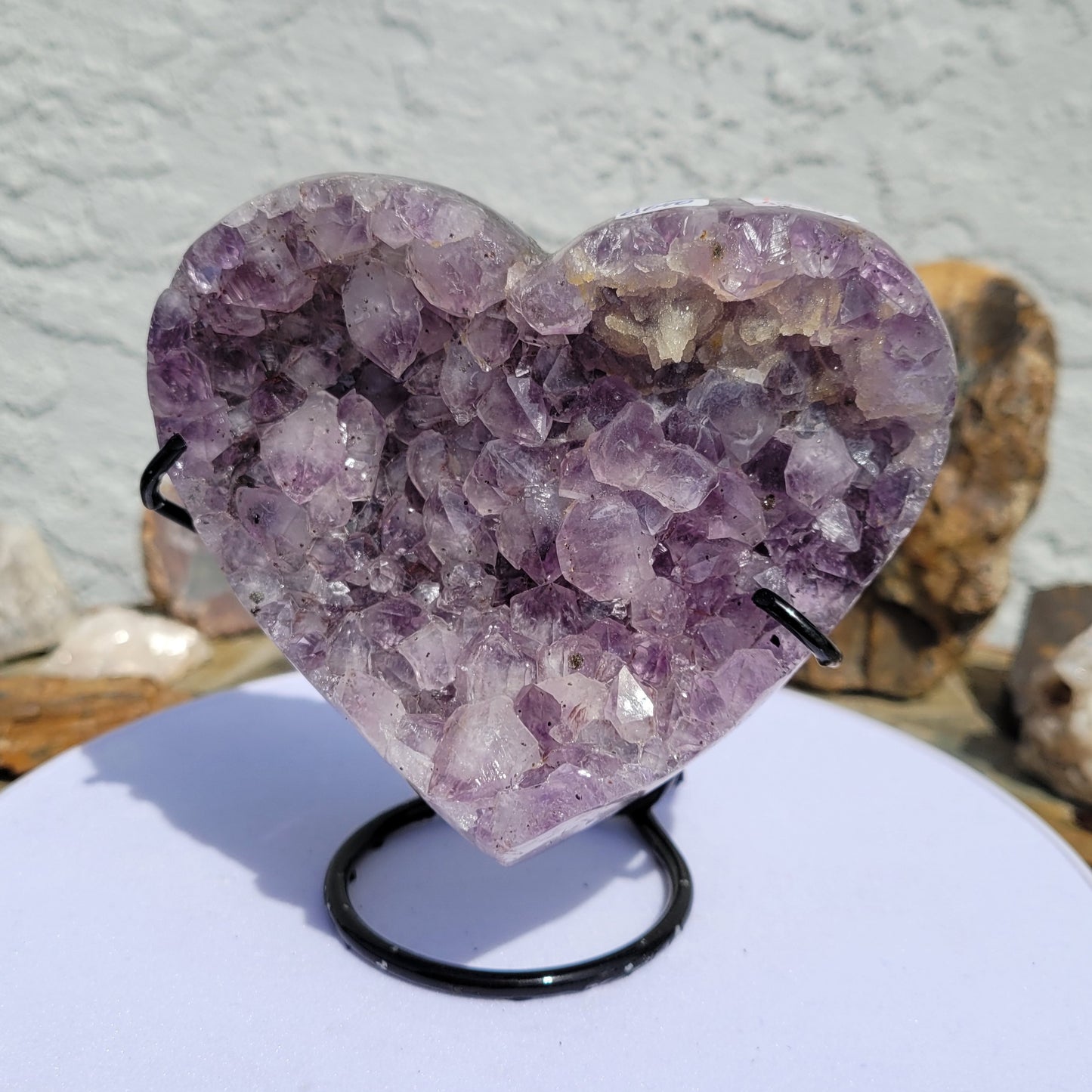 Amethyst Druzy Heart