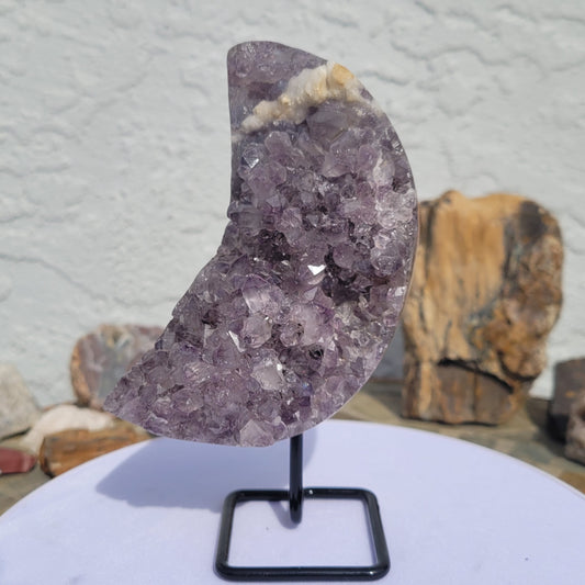 Amethyst Druzy Moon