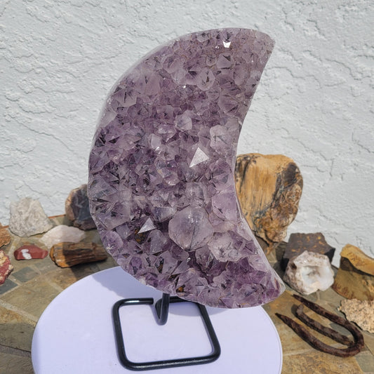 Amethyst Druzy Moon