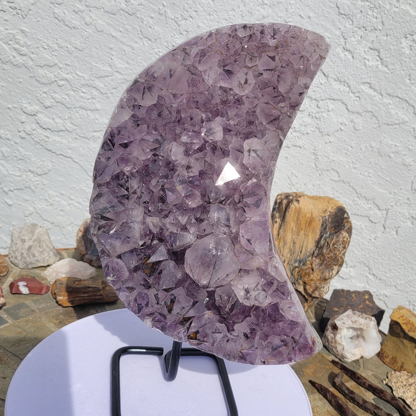 Amethyst Druzy Moon