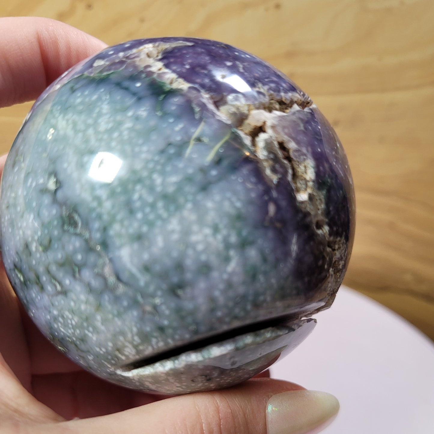 Grape Agate Sphere