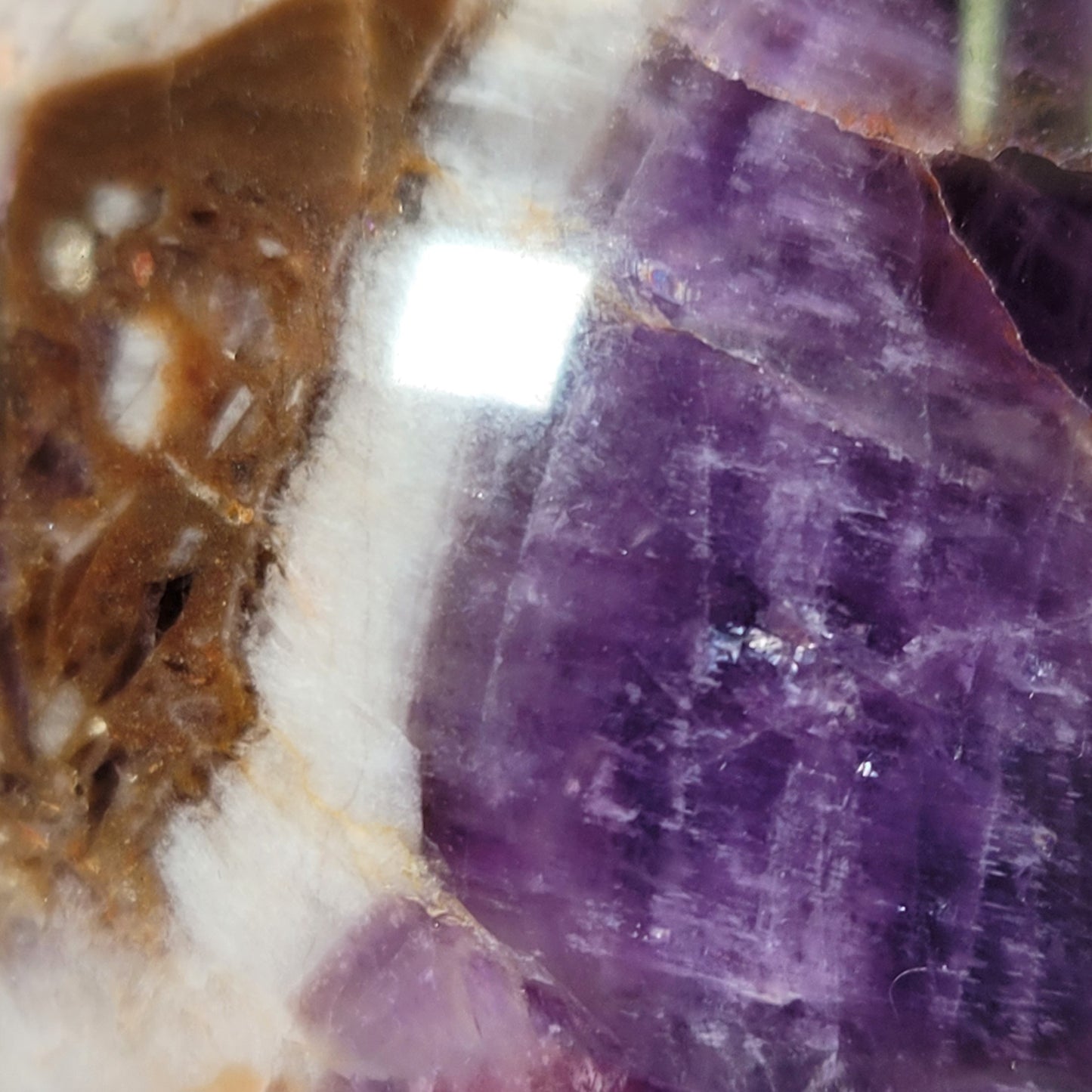 Chevron Amethyst Sphere