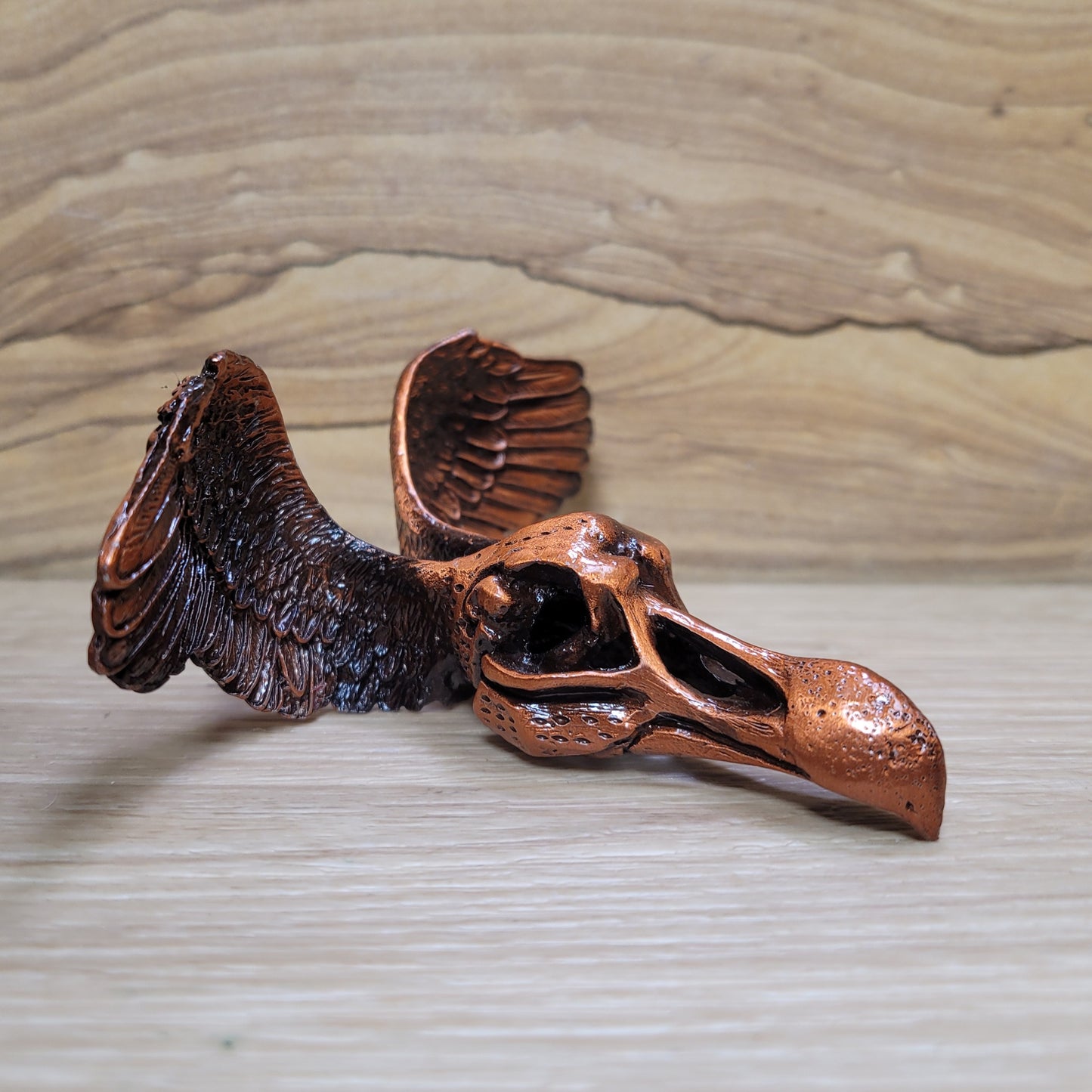 Raven Skull with Wings Sphere Holder