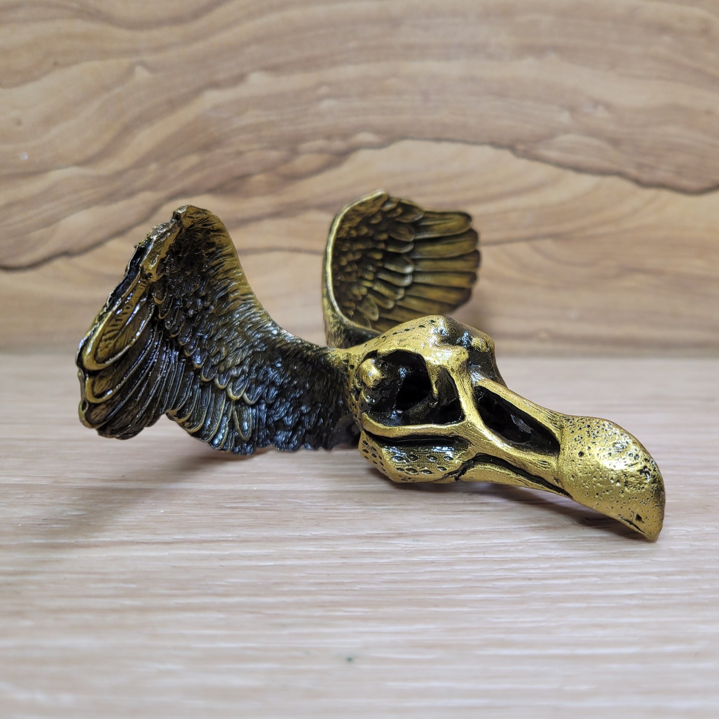 Raven Skull with Wings Sphere Holder