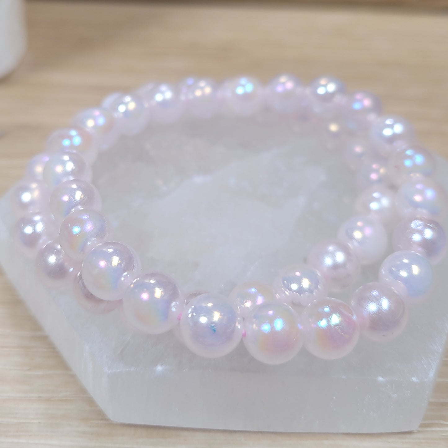 Aura Rose Quartz Bracelet - 8mm