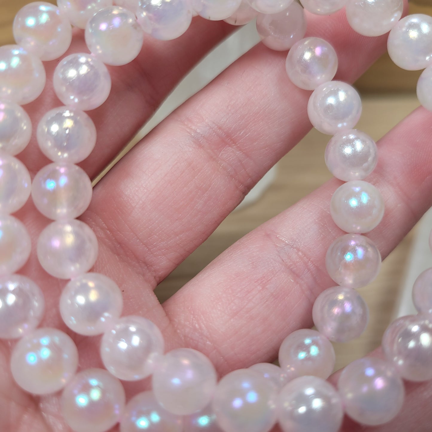 Aura Rose Quartz Bracelet - 8mm