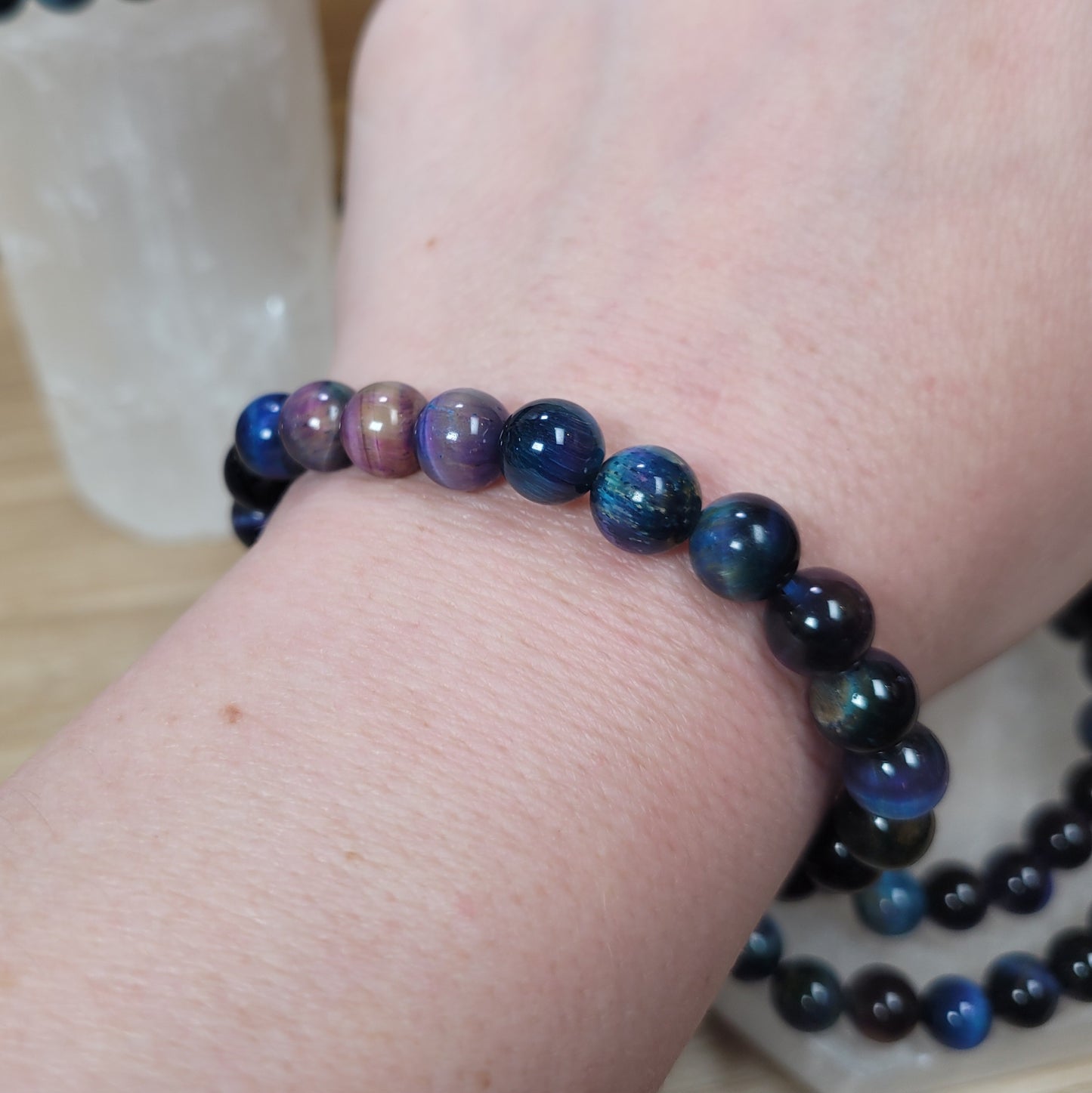 Galaxy Tigers Eye Bracelet - 8mm