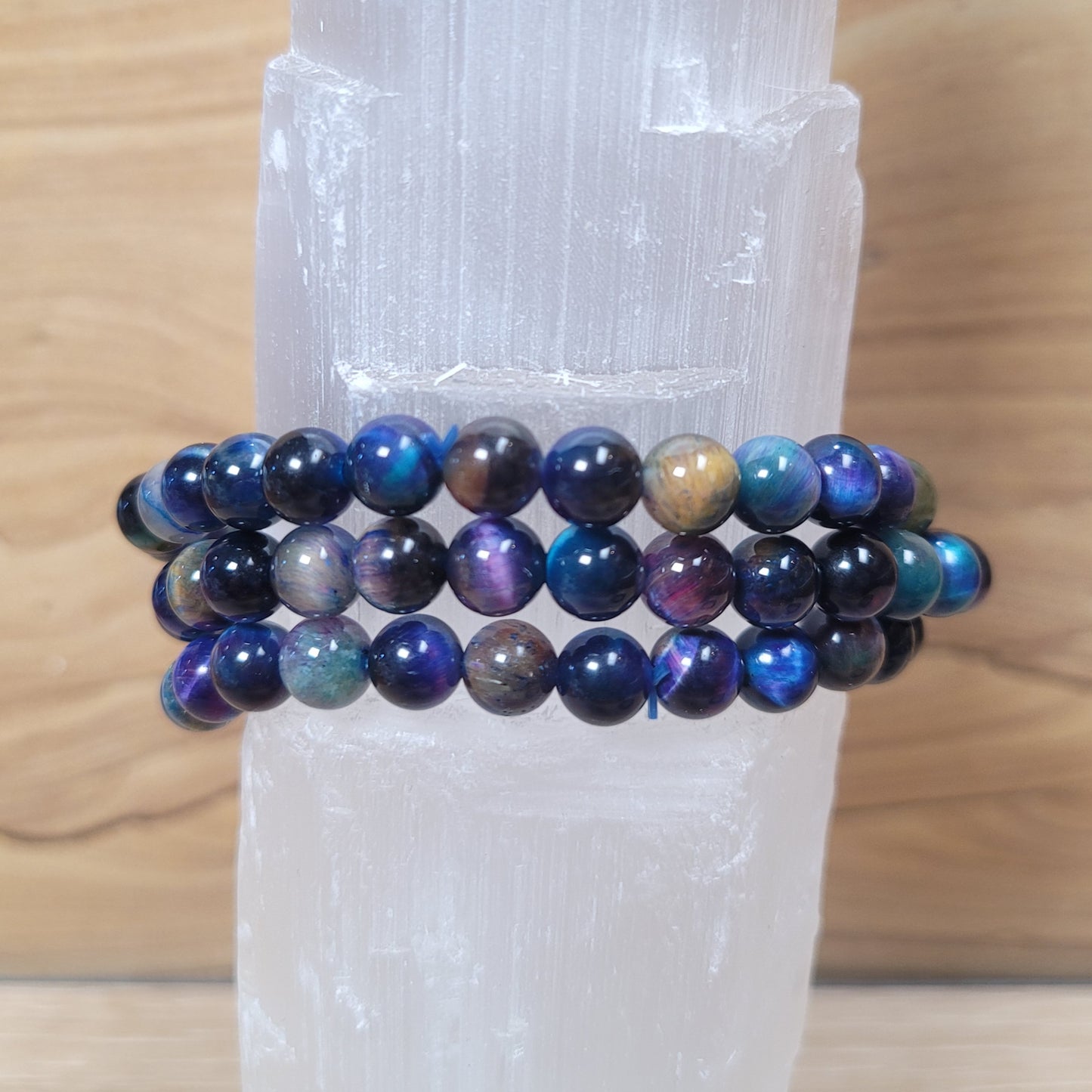 Galaxy Tigers Eye Bracelet - 6mm