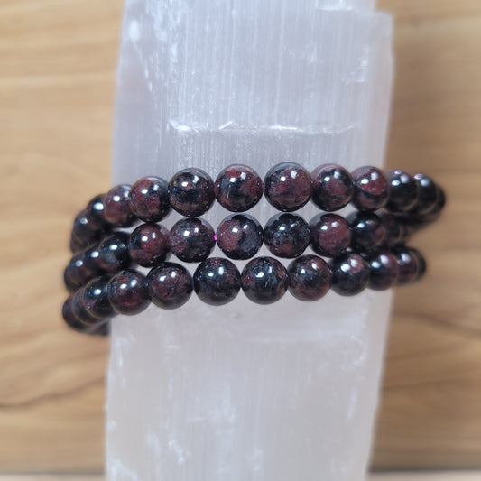 Garnet Bracelet - 6mm