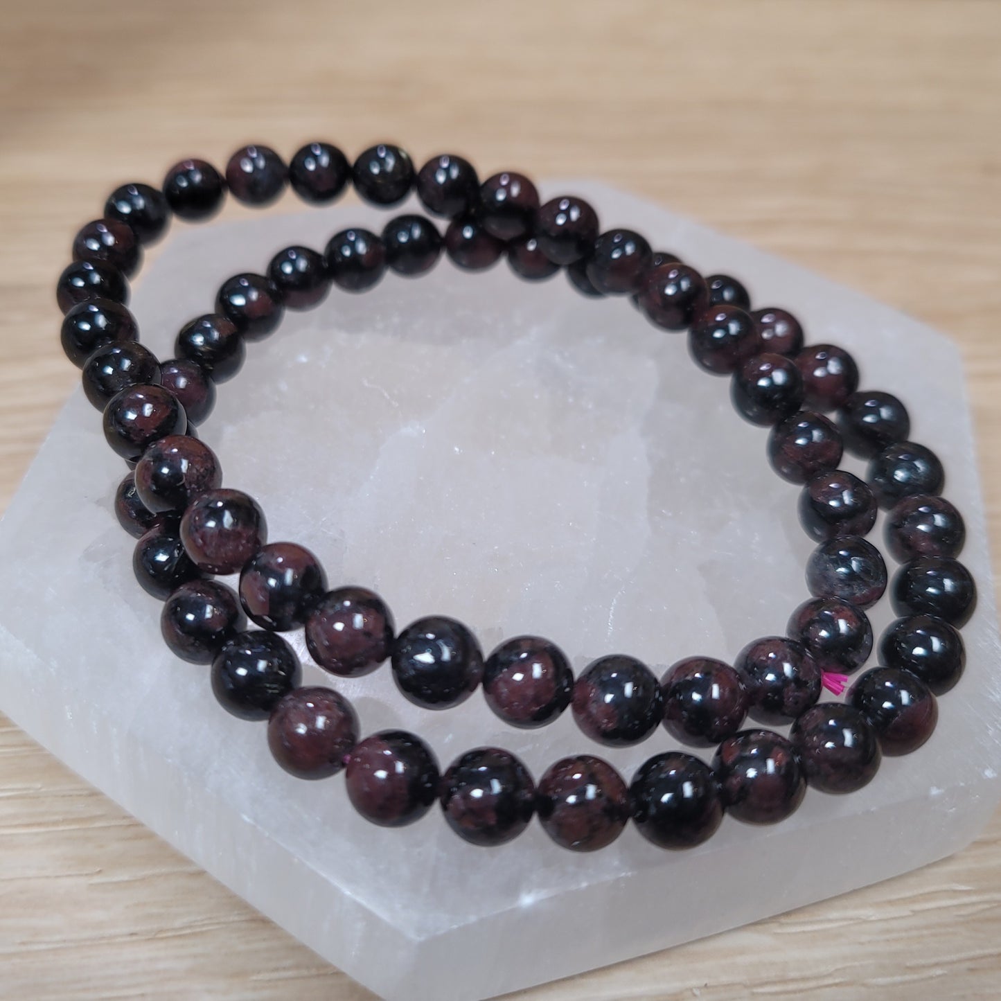 Garnet Bracelet - 6mm