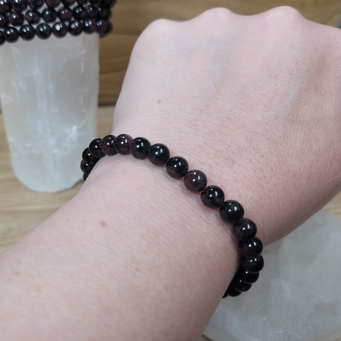 Garnet Bracelet - 6mm