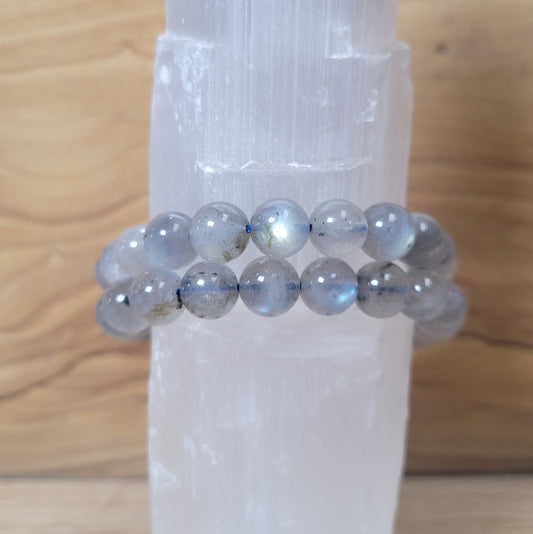 Labradorite Bracelet - 9mm to 9.5mm