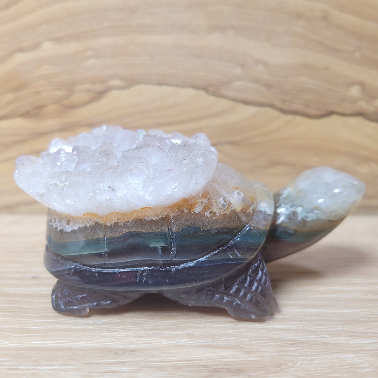 Agate & Quartz Turtle