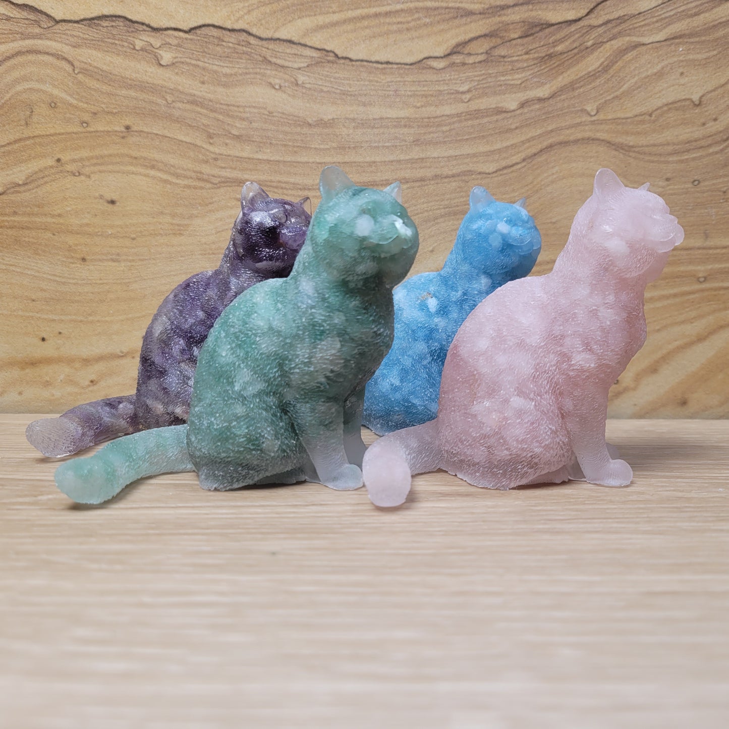 Cat - Crystal Chips in Resin