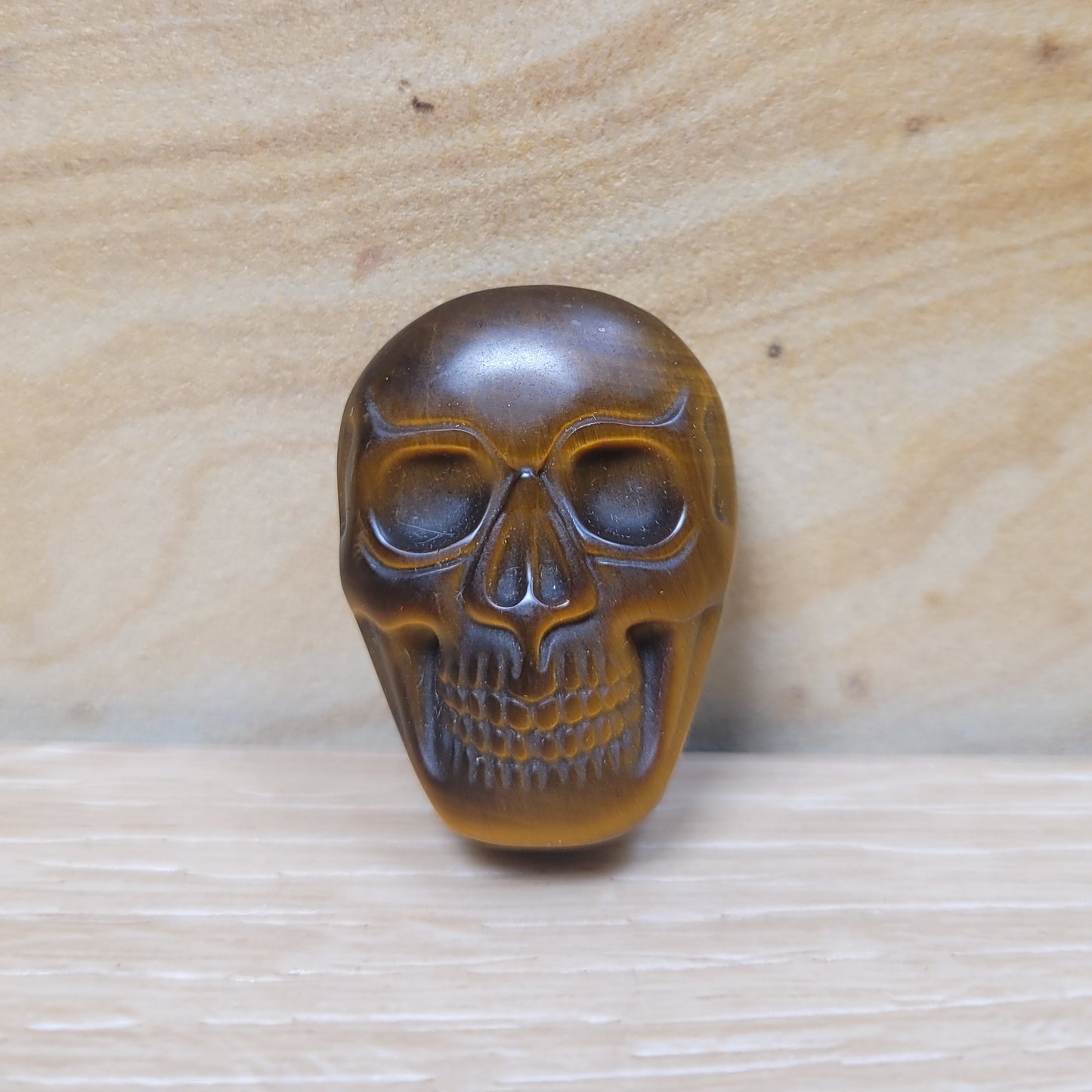 Tiger Eye Skull