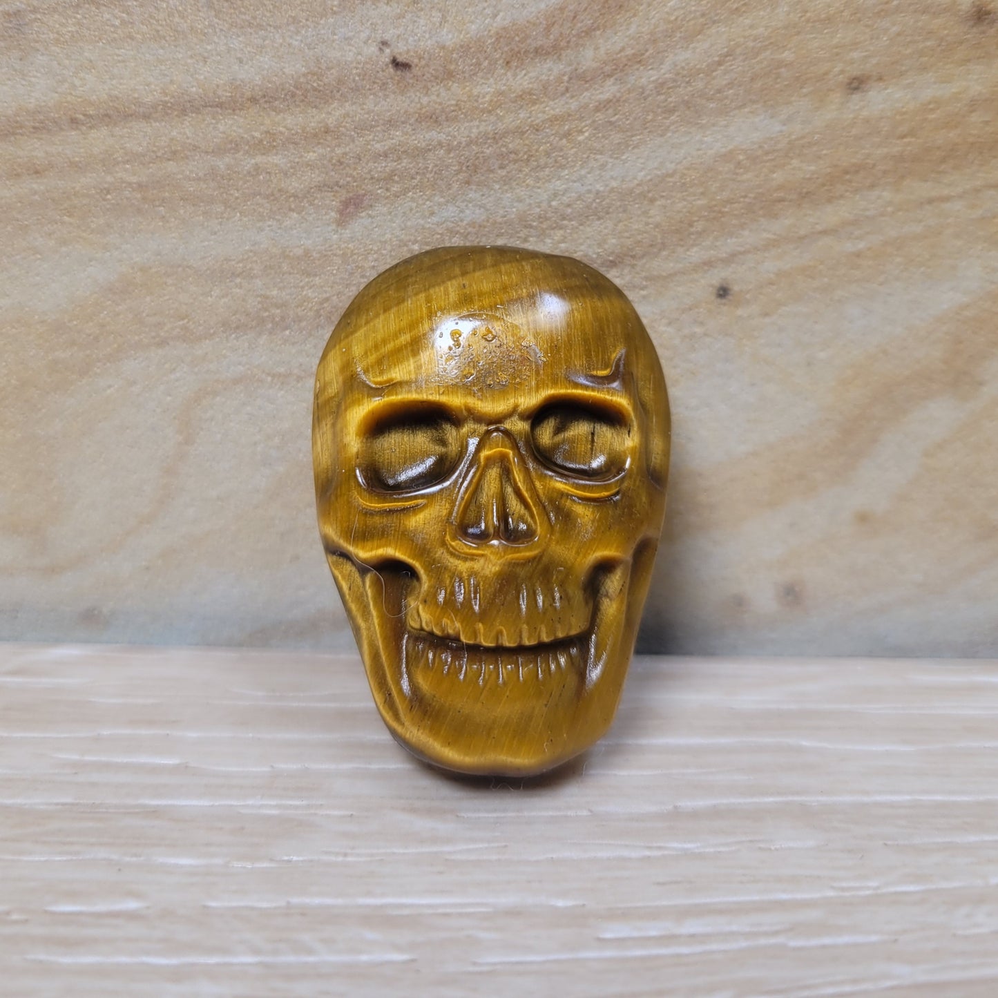 Tiger Eye Skull