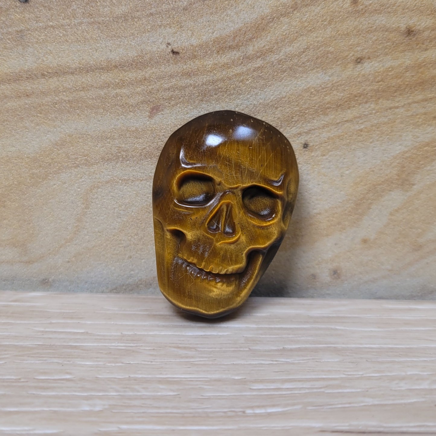 Tiger Eye Skull