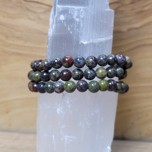 Dragon Bloodstone Jasper - 6mm Bracelet