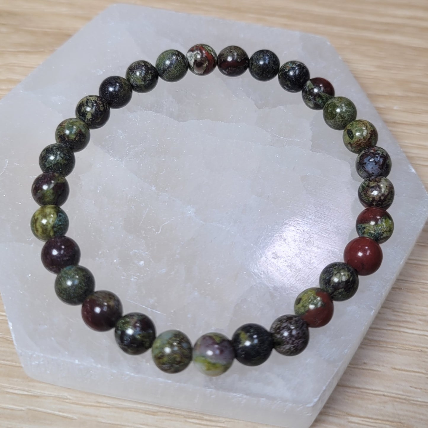 Dragon Bloodstone Jasper - 6mm Bracelet