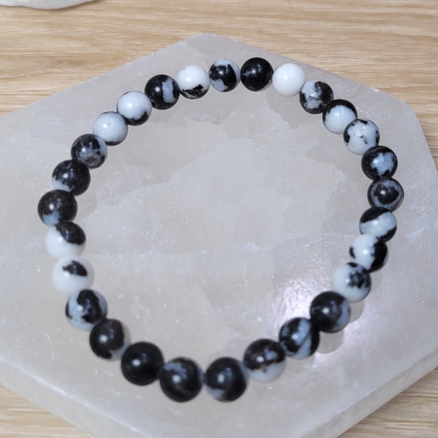 Zebra Jasper Bracelet - 6mm