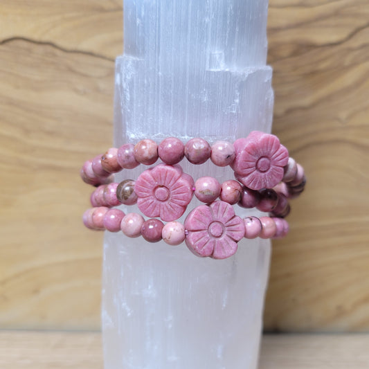 Rhodonite Bracelet - 6mm