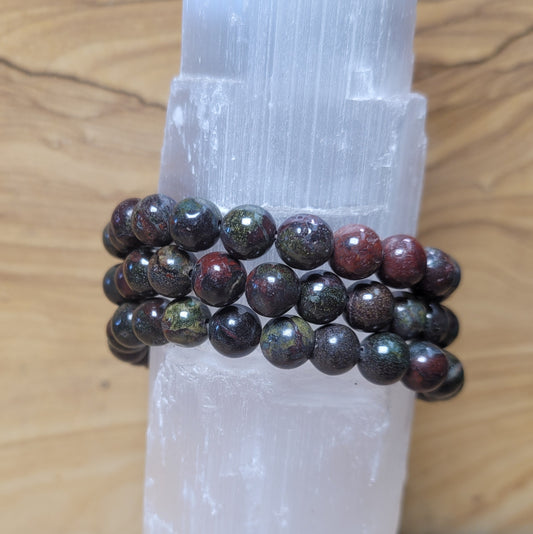 Dragon Bloodstone Jasper - 8mm Bracelet