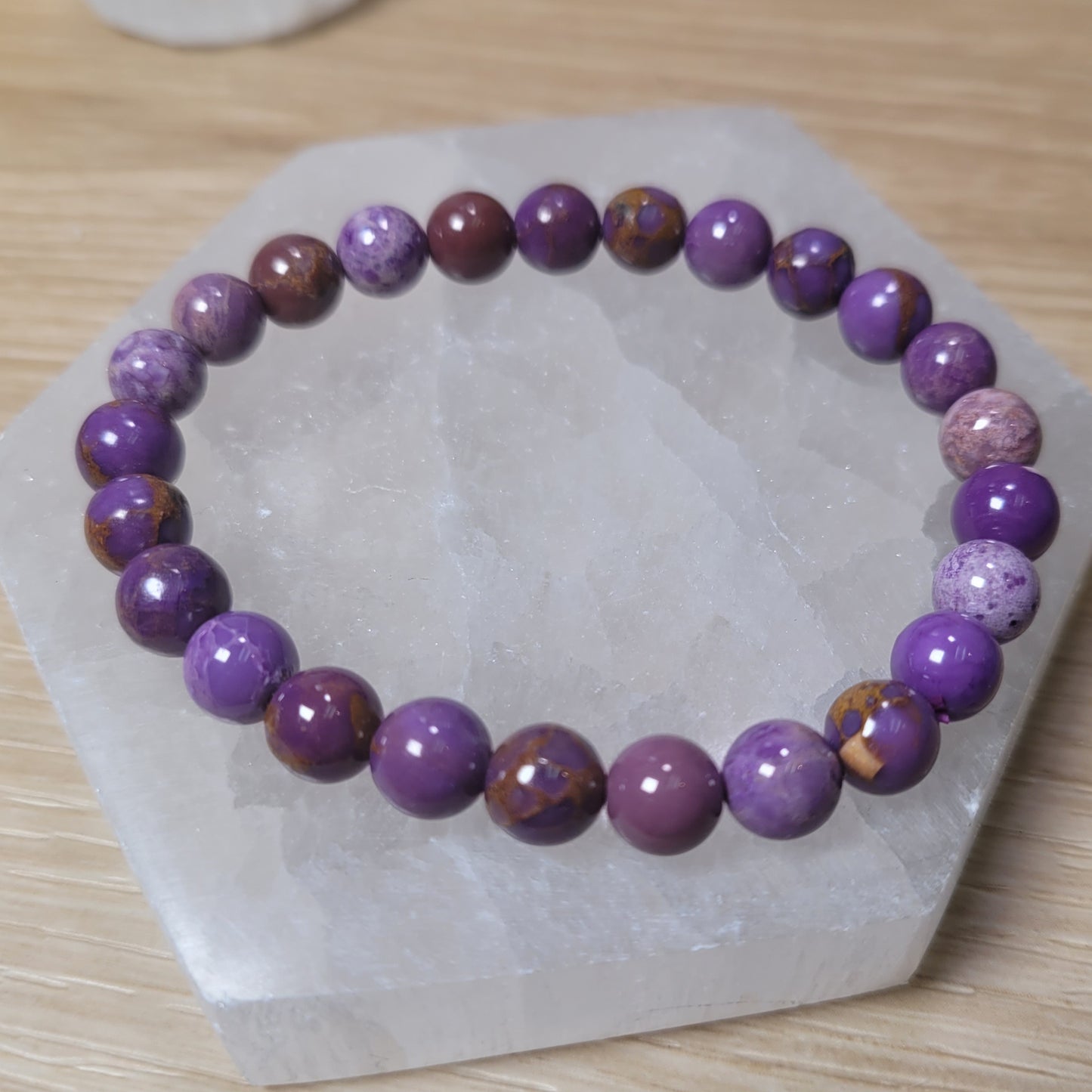 Phosphosiderite Bracelet - 8mm