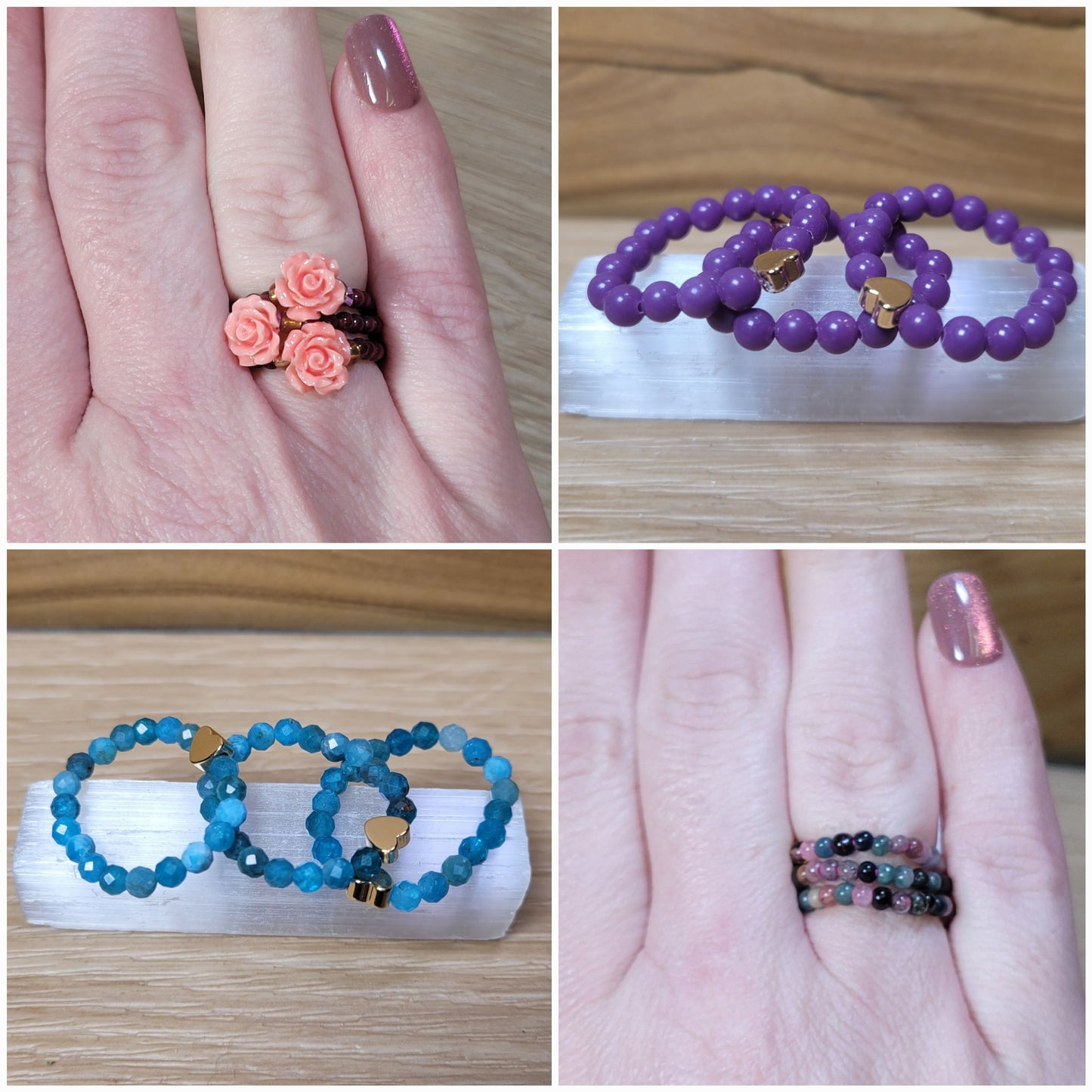 Beaded Stretch Rings