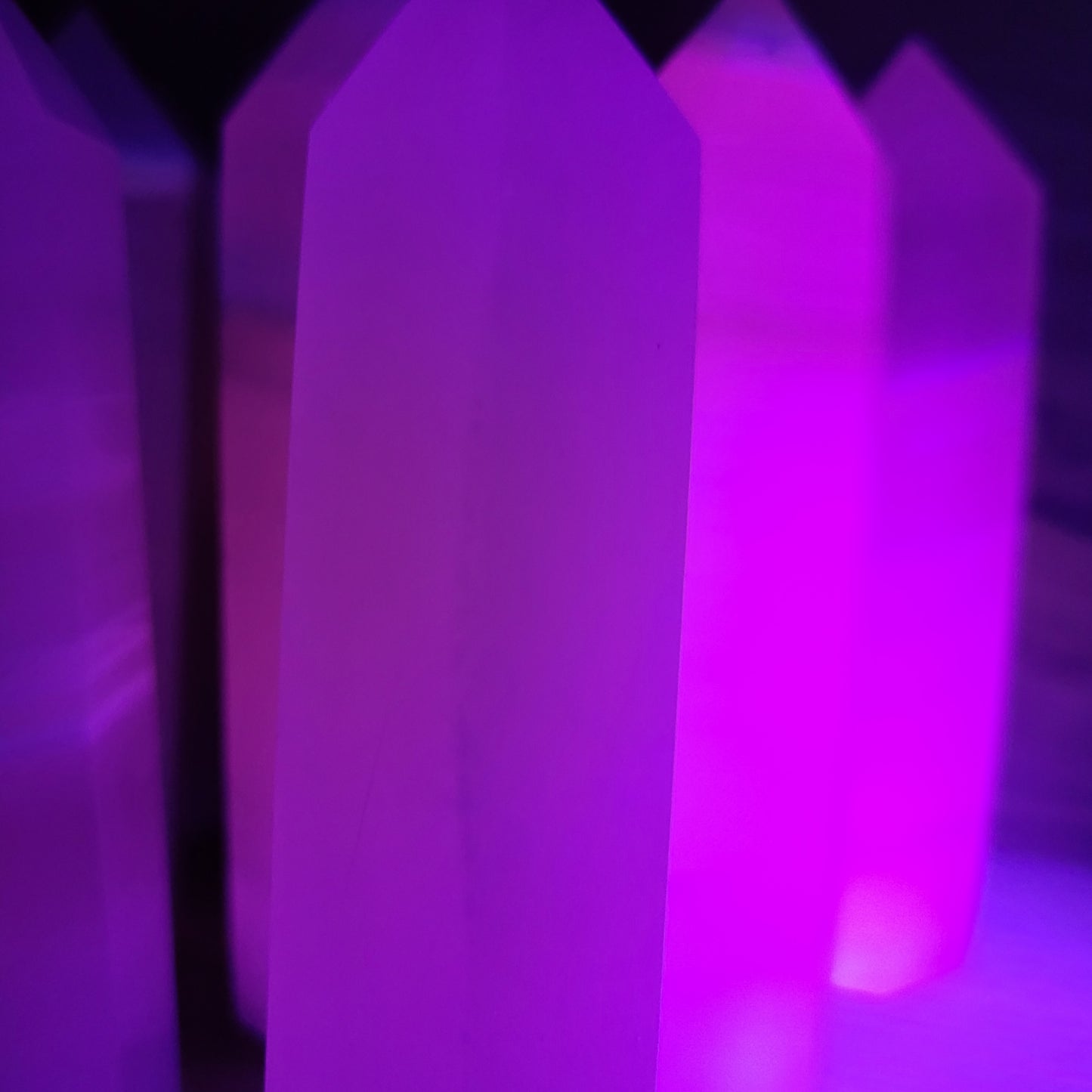 Pink Calcite Points (UV Reactive)