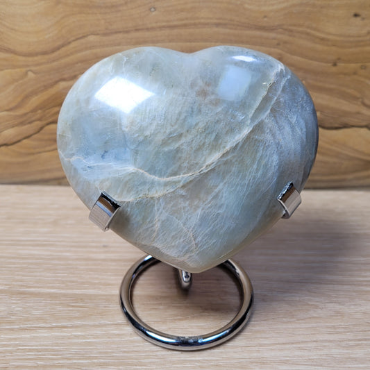 Green Moonstone Heart