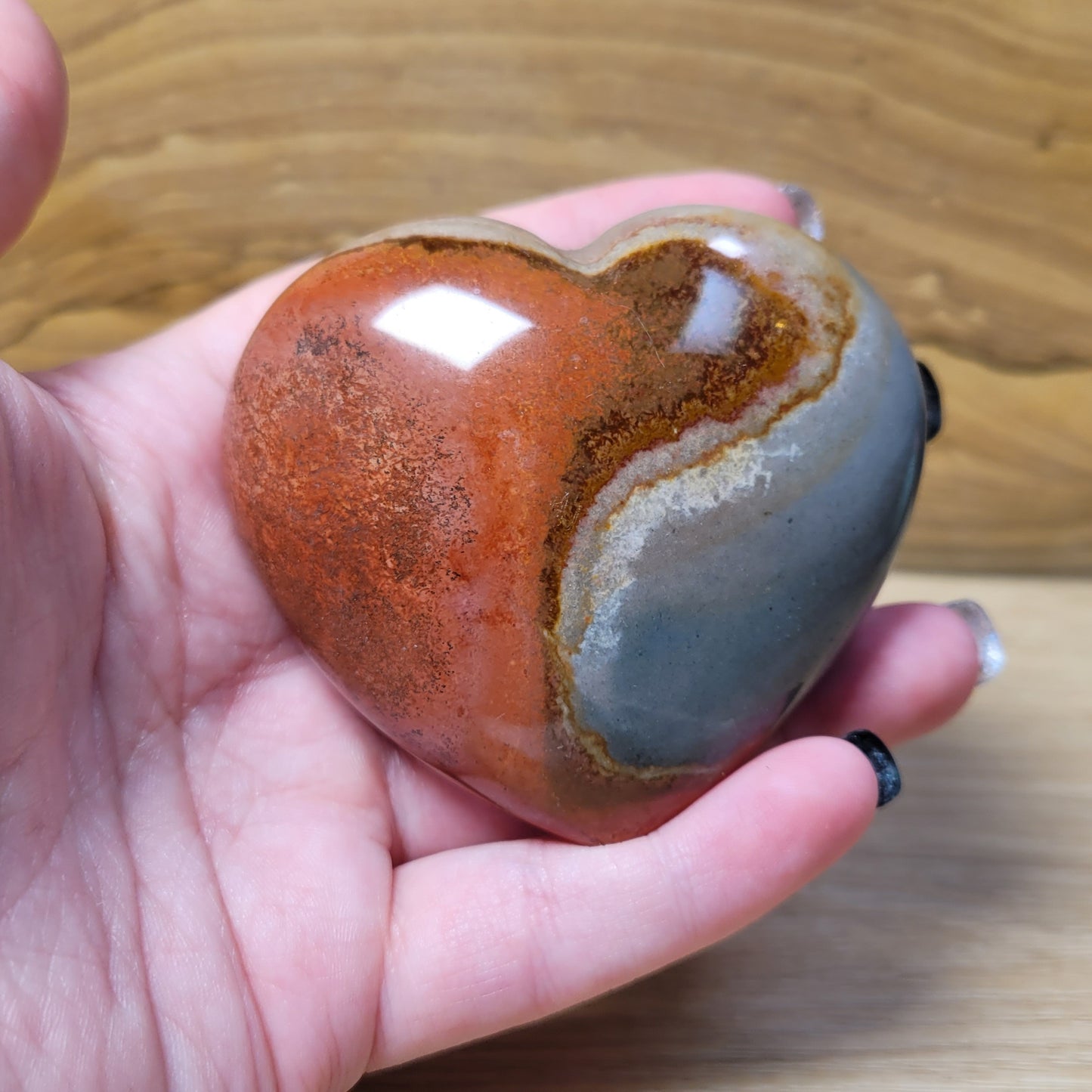 Polychrome Jasper Heart