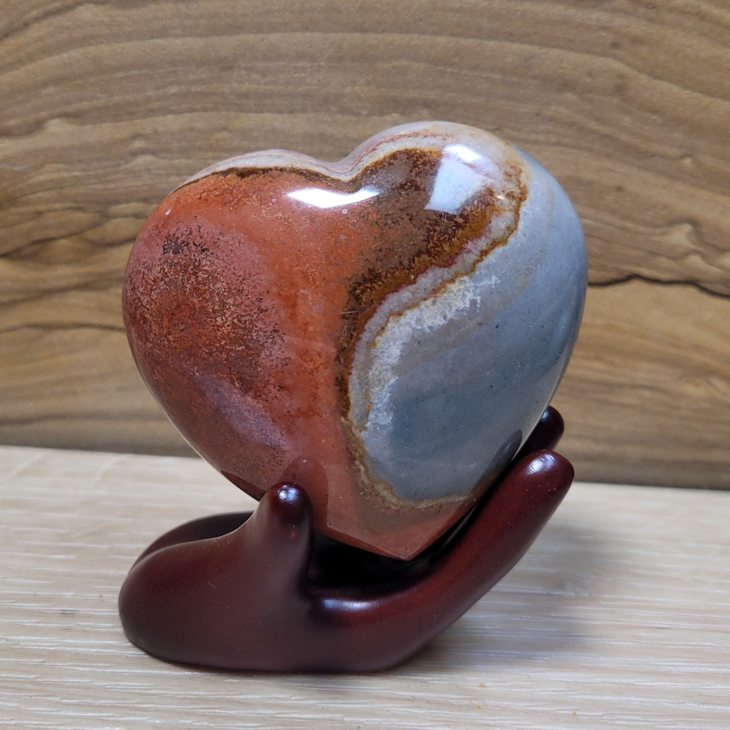 Polychrome Jasper Heart