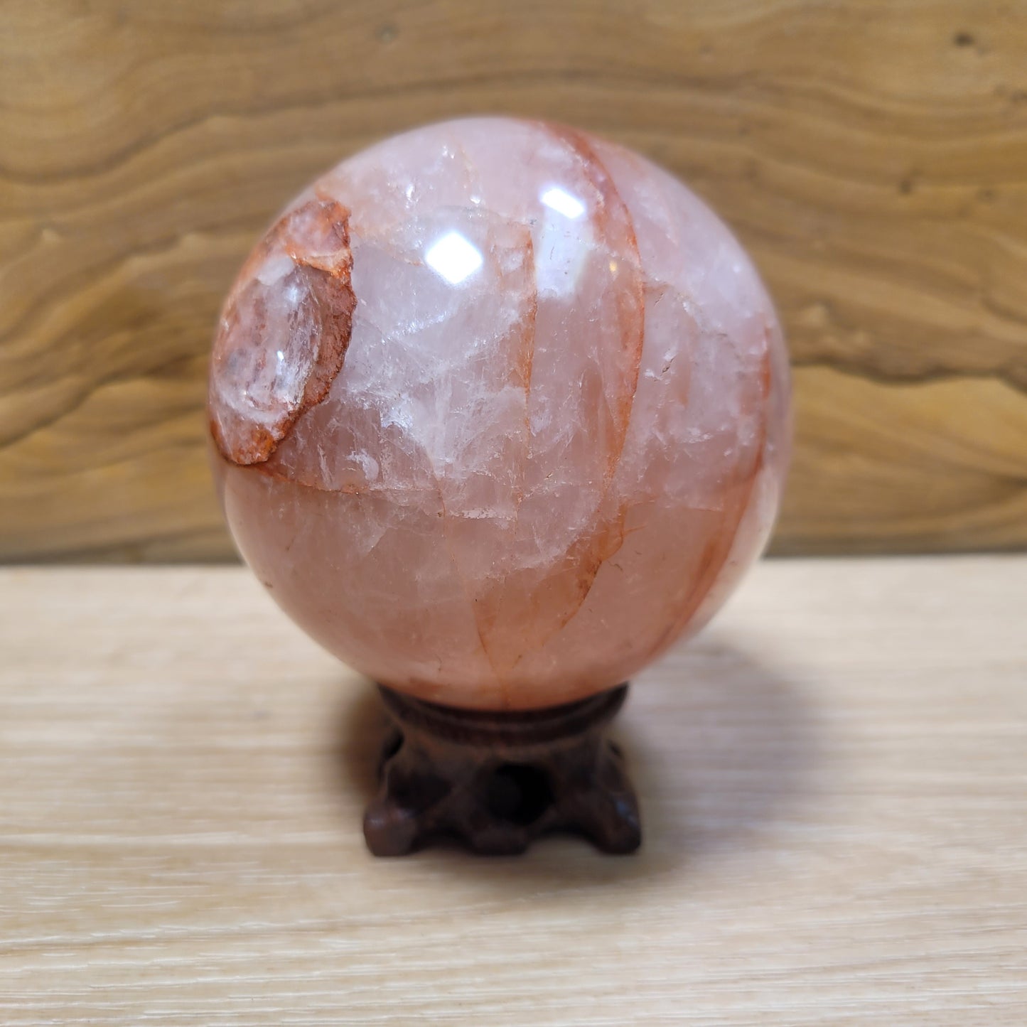 Hematoid Quartz Sphere