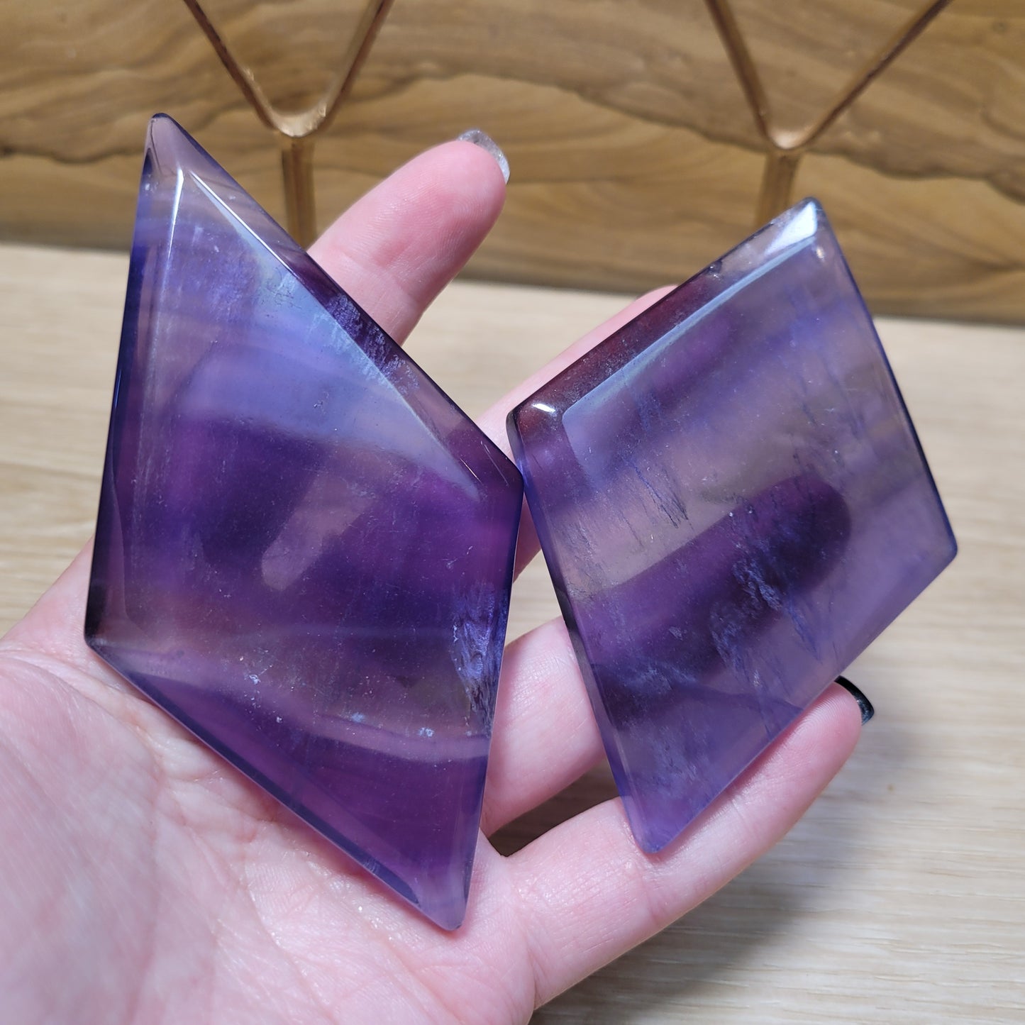 Fluorite Diamond & Stand