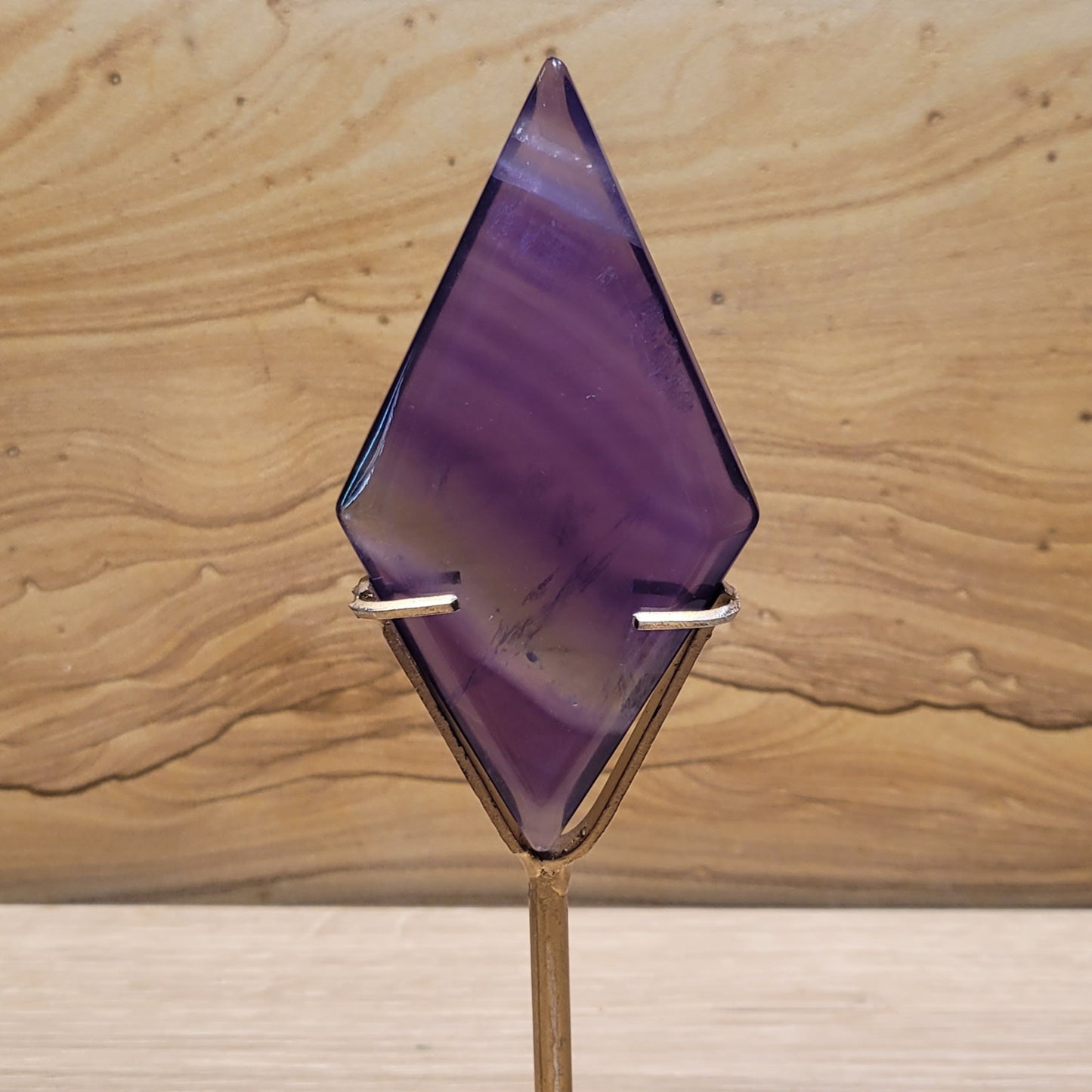 Fluorite Diamond & Stand