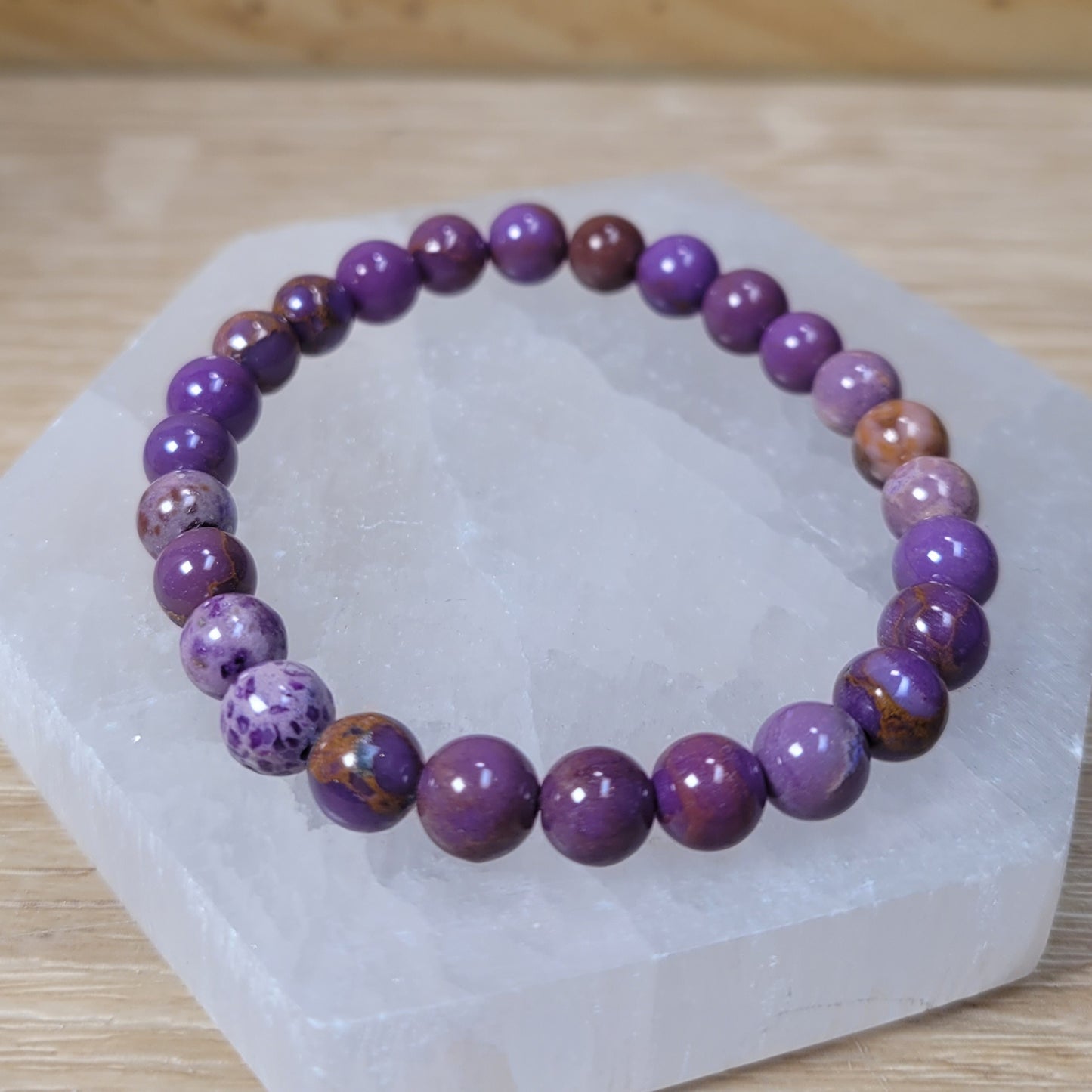 Phosphosiderite Bracelet - 7mm