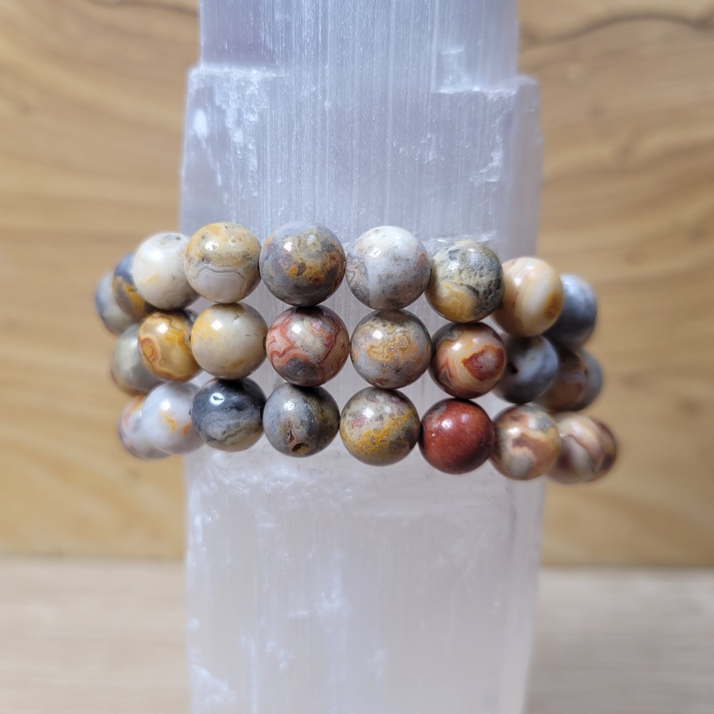 Crazy Lace Agate Bracelet - 8mm