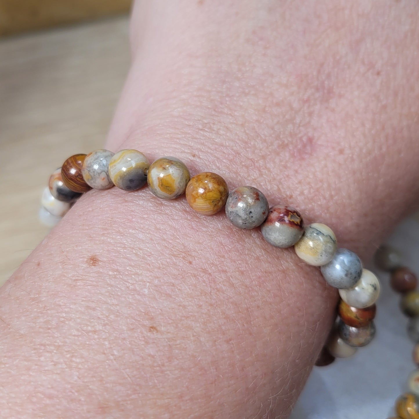 Crazy Lace Agate Bracelet - 6mm