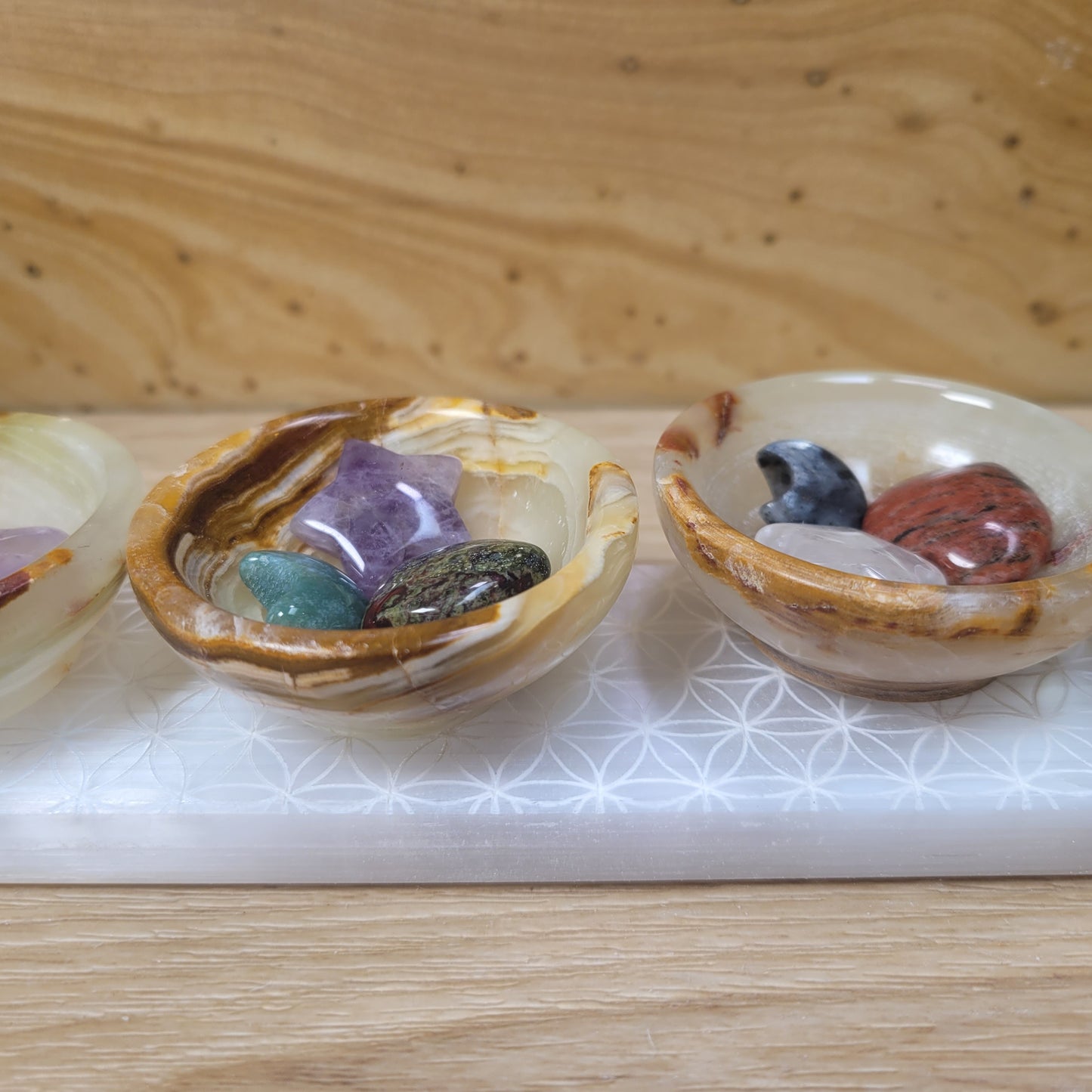 Banded Calcite Bowl Sets