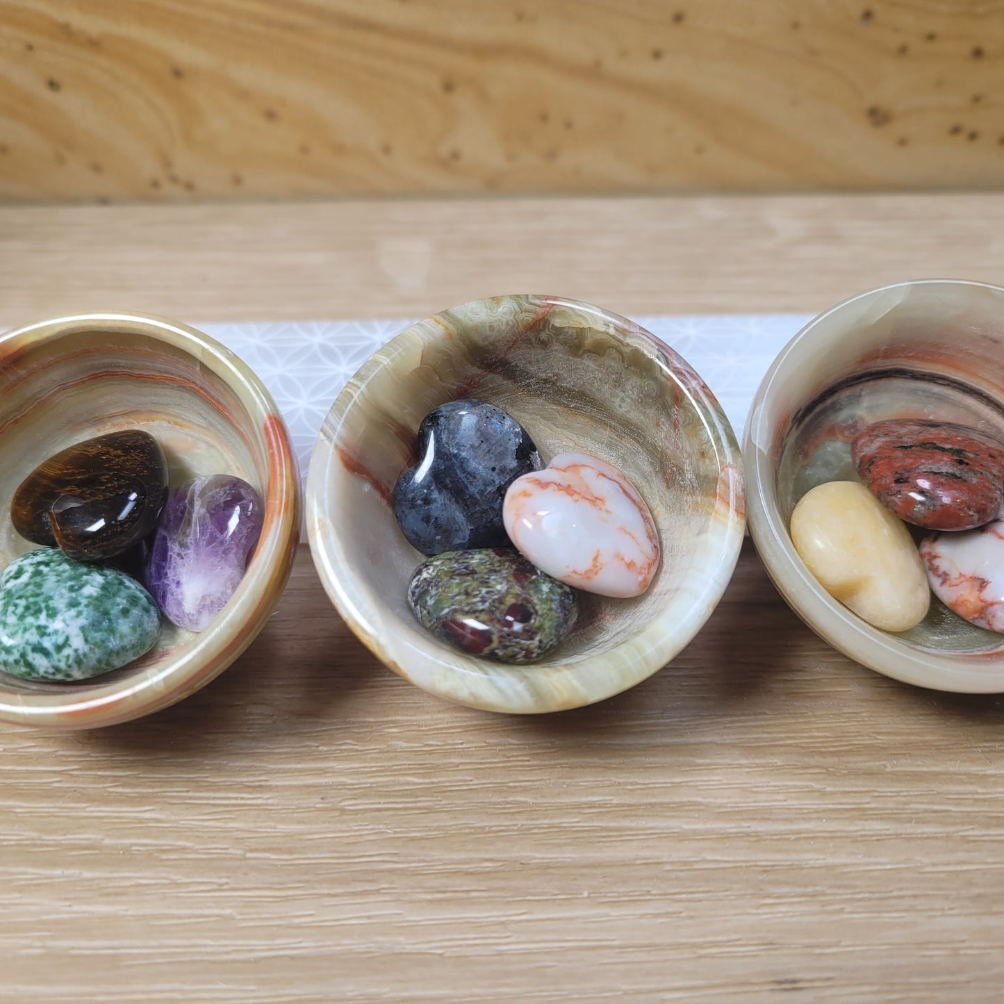 Banded Calcite Bowl Sets