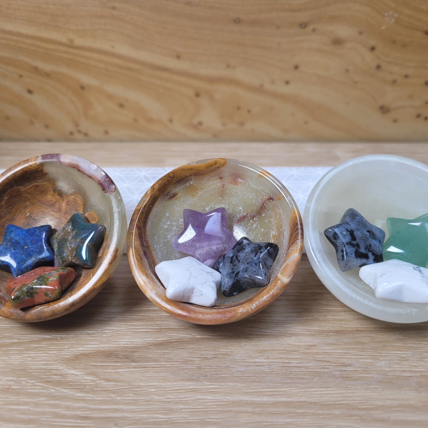 Banded Calcite Bowl Sets