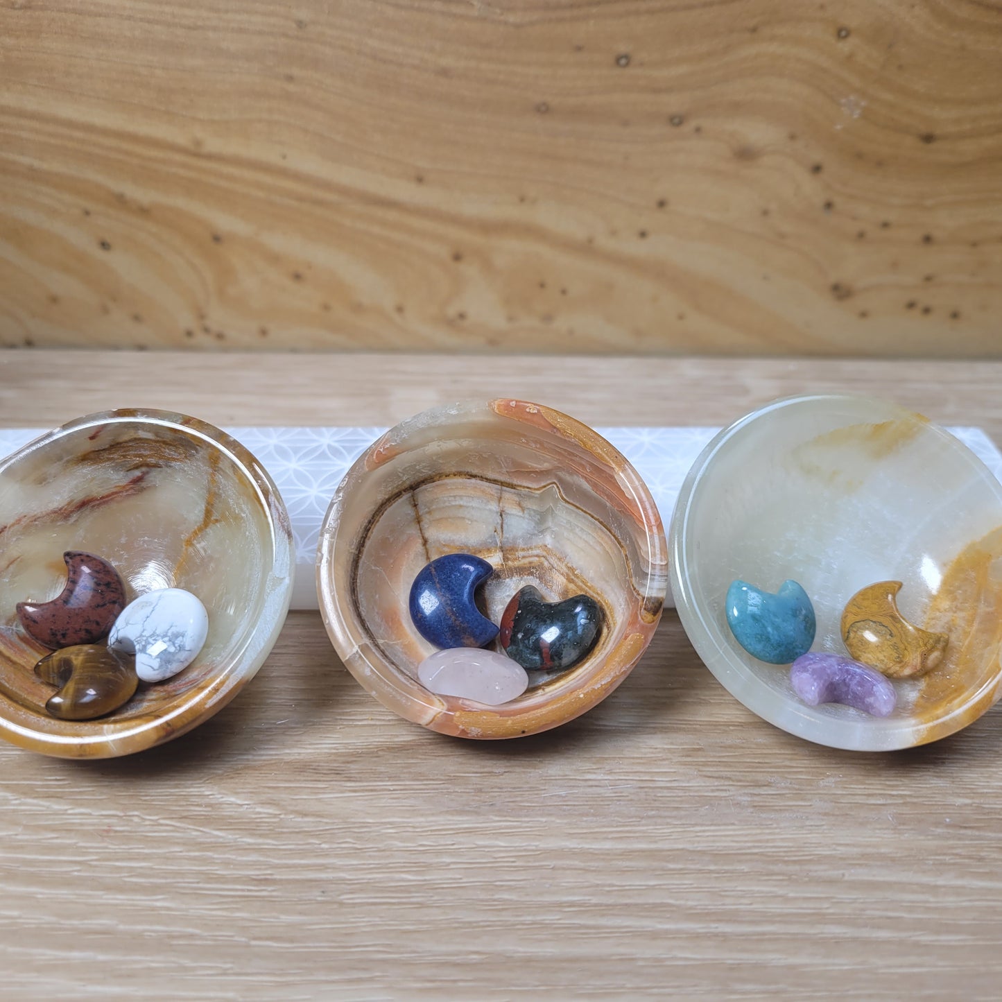 Banded Calcite Bowl Sets