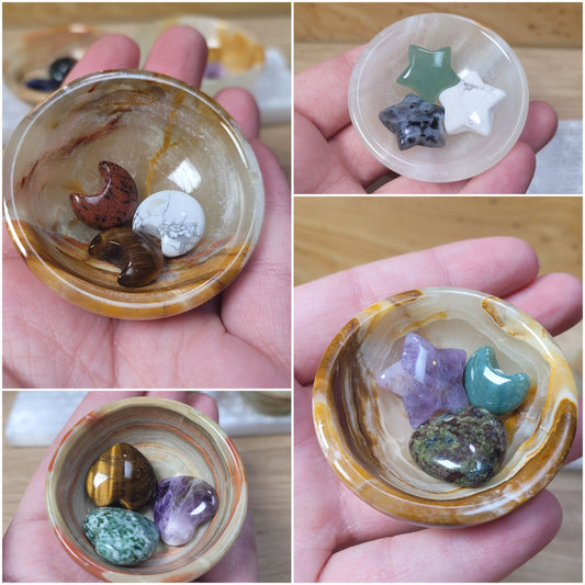 Banded Calcite Bowl Sets