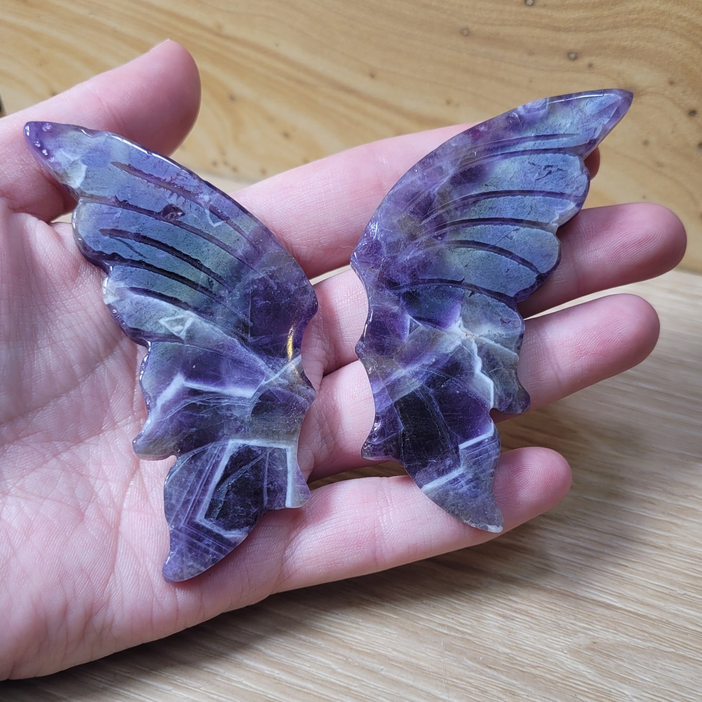 Dream Amethyst Butterfly Wings & Flowers