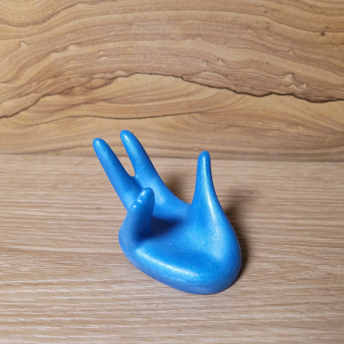 Resin Hand Holder - Blue