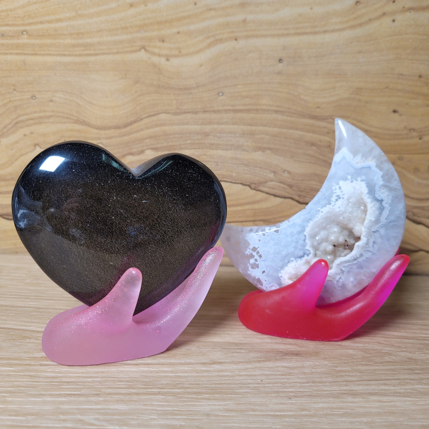 Resin Hand Holder - Pink