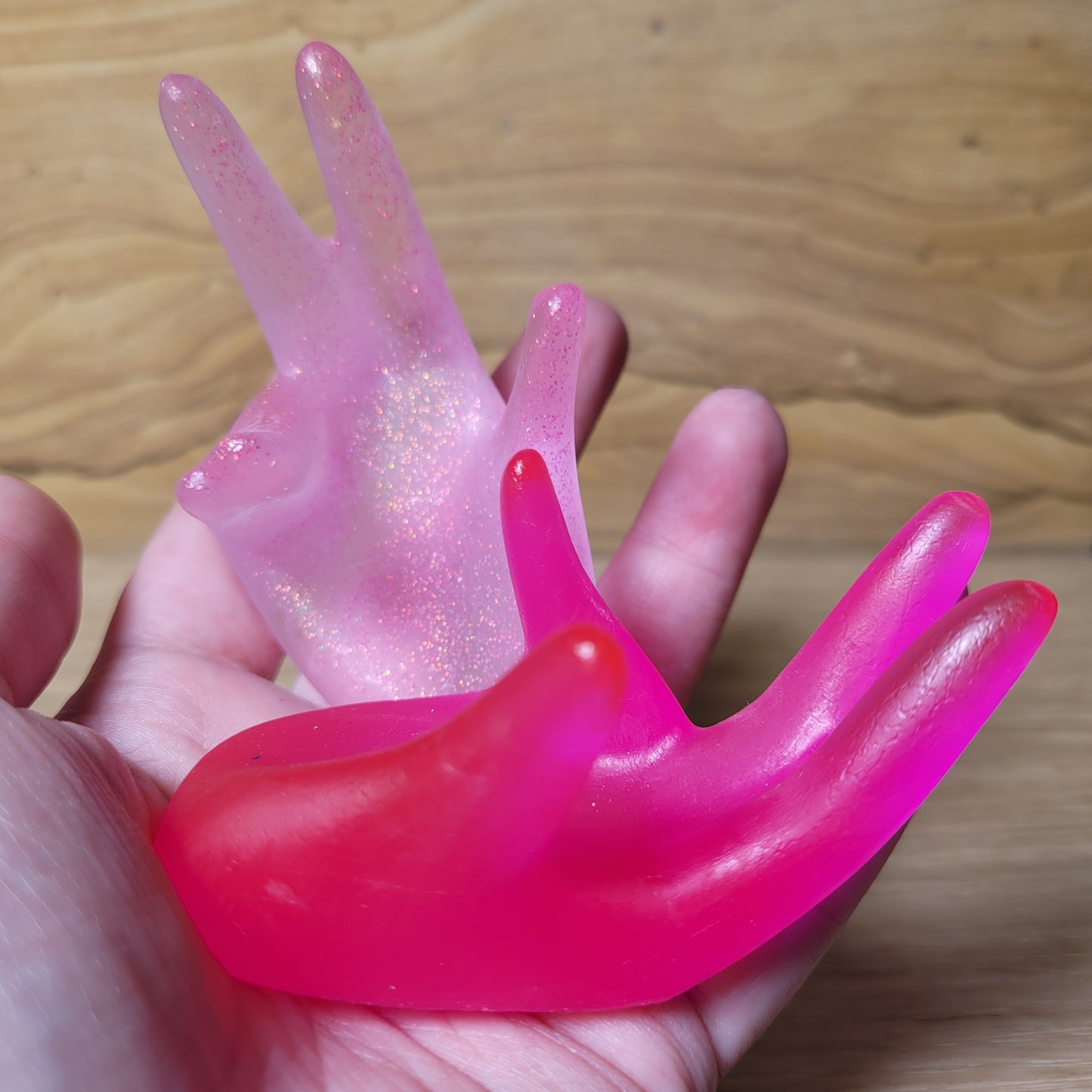 Resin Hand Holder - Pink