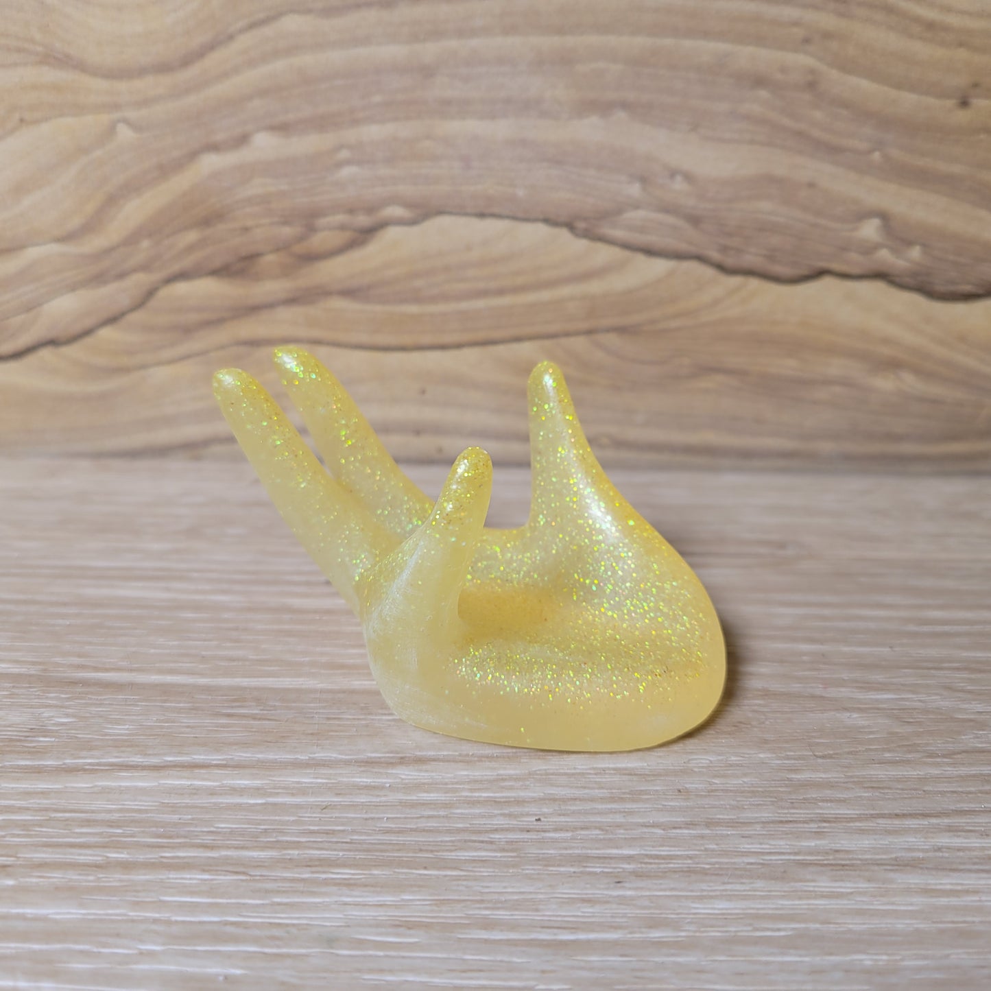 Resin Hand Holder - Yellow